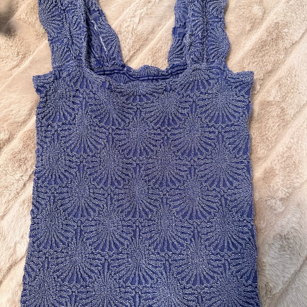 Free People Love Letter Floral Knit Camisole